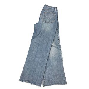 Hudson Jeans Straight Leg Crop Jeans Medium Wash Women Sz 30 Distressed